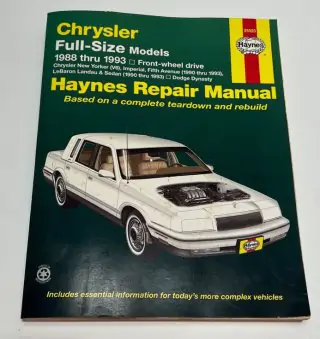 1988 - 1993 CHRYSLER FULL-SIZE MODELS - servisní manuál