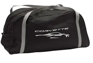 Prémiová venkovní plachta na auto v šedé barvě se siluetou Corvette C8