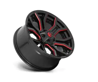 Kolo 20X9 - Alloy wheel D712 Rage Gloss Black RED Tinted Clear