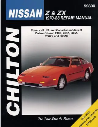 1970-1988 Nissan Z and ZX - servisní manuál 