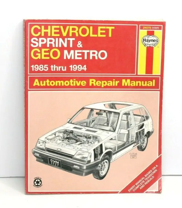 1985 - 1991 CHEVROLET SPRINT, GEO METRO - servisní manuál