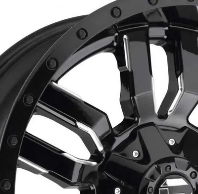 Kolo 22X10 - Alloy wheel D595 Sledge Gloss Black Milled