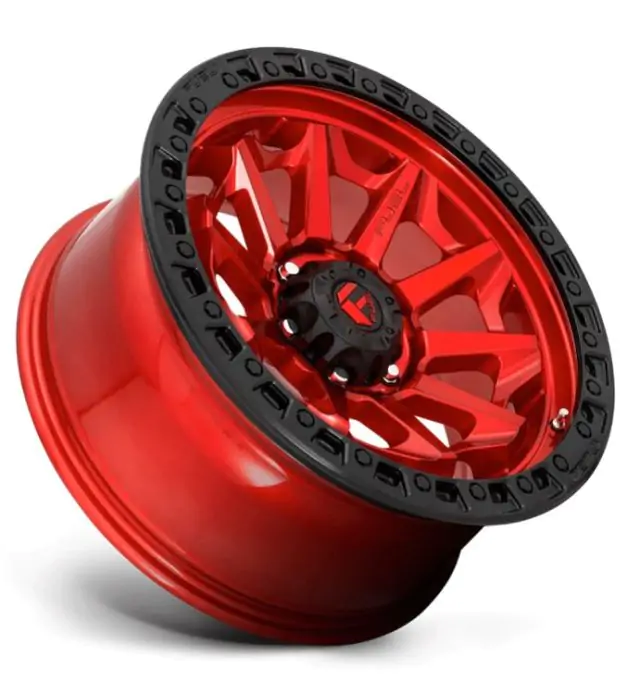 Kolo 20X9 - Alloy wheel D695 Covert Candy RED Black Bead Ring