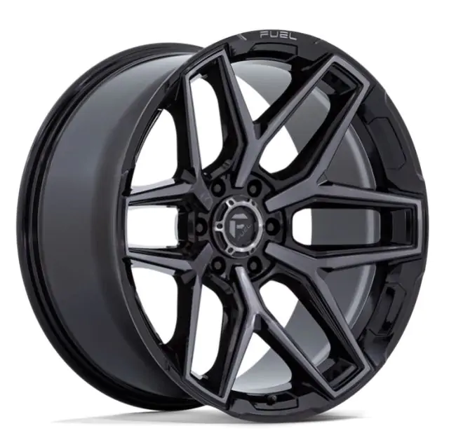 Kolo 22x10 - Alloy wheel Flux Gloss Black Brush FC Gray DDT 