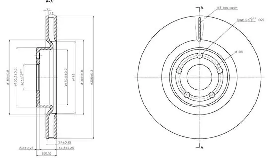 Brzdový kotouč - přední