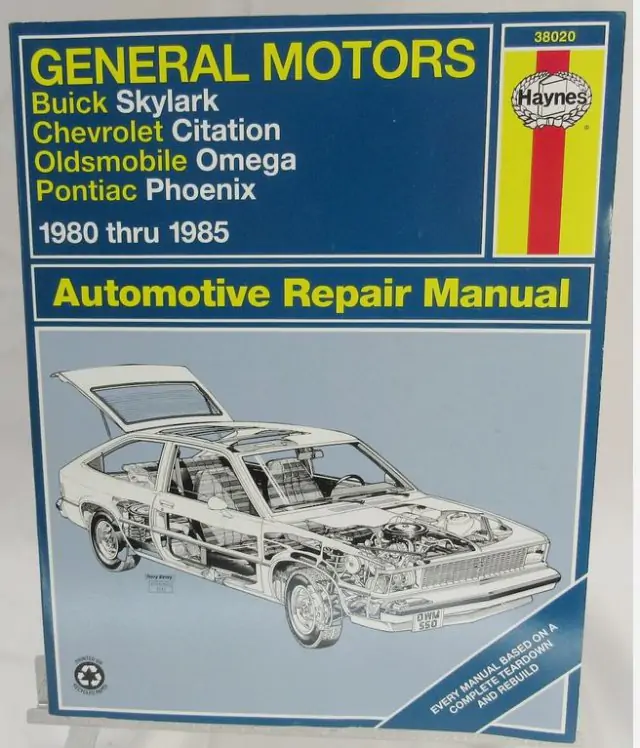  1980-1985 GM Buick Chevy Olds Pontiac  - servisní manuál