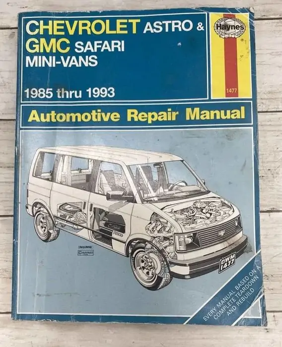 1985 - 1993 CHEVROLET ASTRO, GMC SAFARI MINI-VANS - servisní manuál
