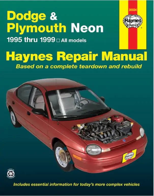 1995 - 1997 DODGE AND PLYMOUTH NEON - servisní manuál