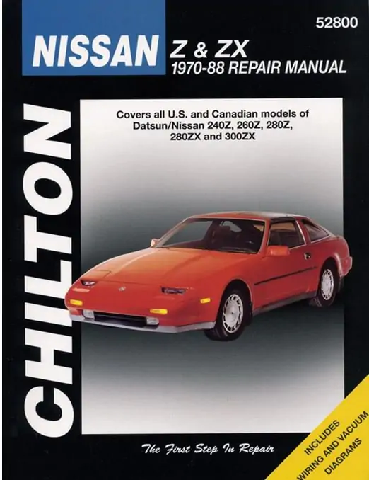 1970-1988 Nissan Z and ZX - servisní manuál 